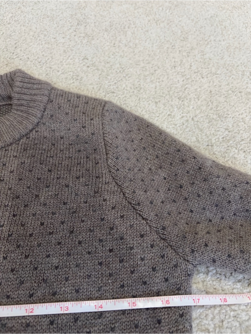 Icebreaker Sweater, Women’s Long Sleeve S Crewneck Wool Sweater in Greige/Blue - Picture 6 of 11